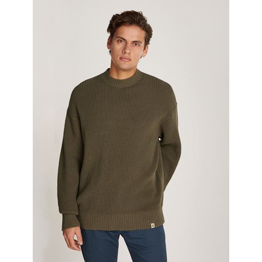 Calvin Klein Jeans Chunky Texture Striktrøje, Tarmac, XL