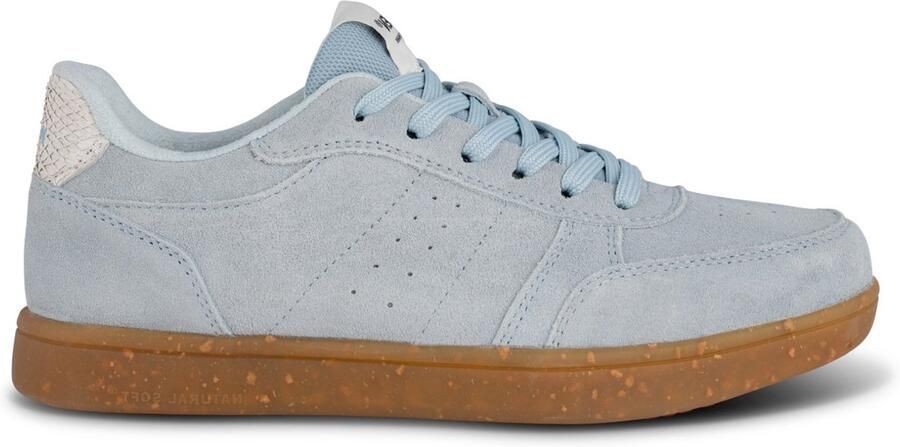 Woden Bjork suède sneakers lichtblauw