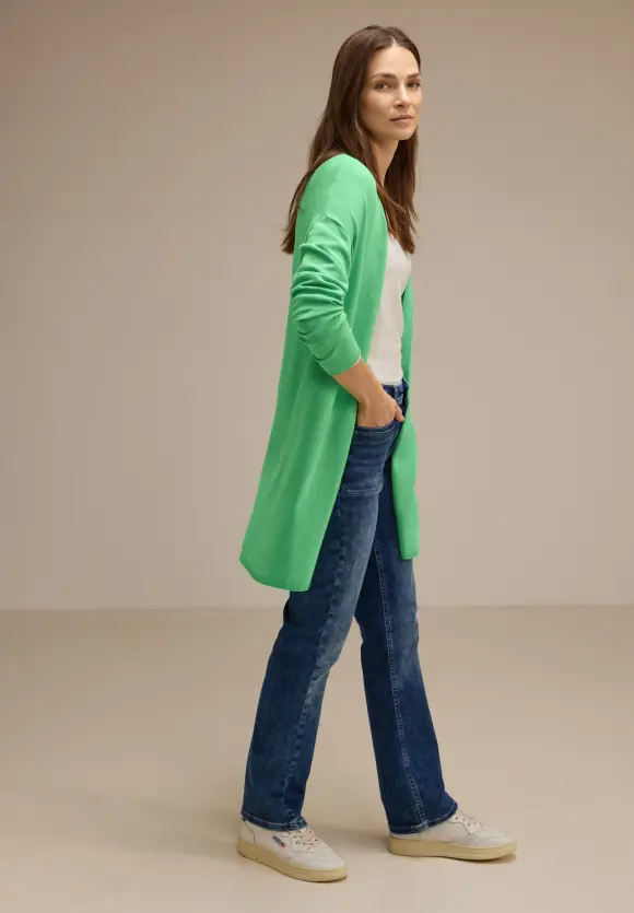 Langer Cardigan - light spring green