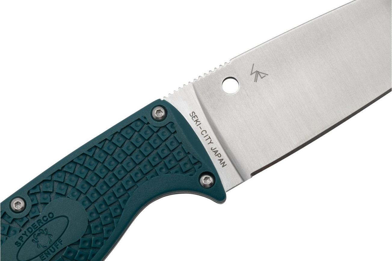 Spyderco Enuff 2 FB31PBL2 K390, Blue FRN, vaststaand mes