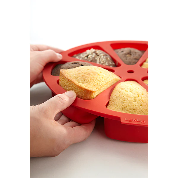 Moule à gâteau 8 parts Cake Portion silicone Lékué