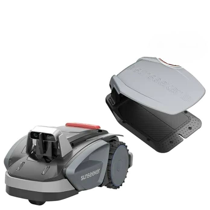 Sunseeker Mähroboter-Set V3 inkl. Garage (600 m², Schnittbreite: 18 cm, Kamera-gestützte Navigation)