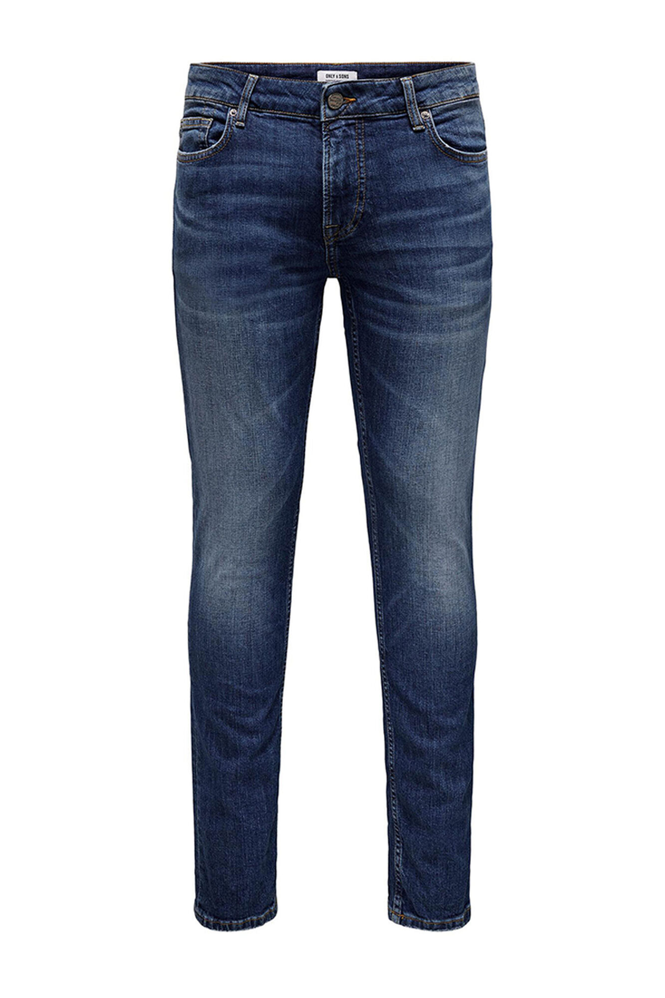 calça jeans de corte justo