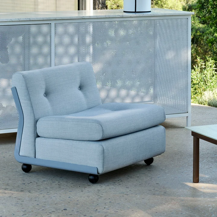 HAY - Amanta 1 Sitzer Sofa, cream beige / hellgrau (HAY Story 102)