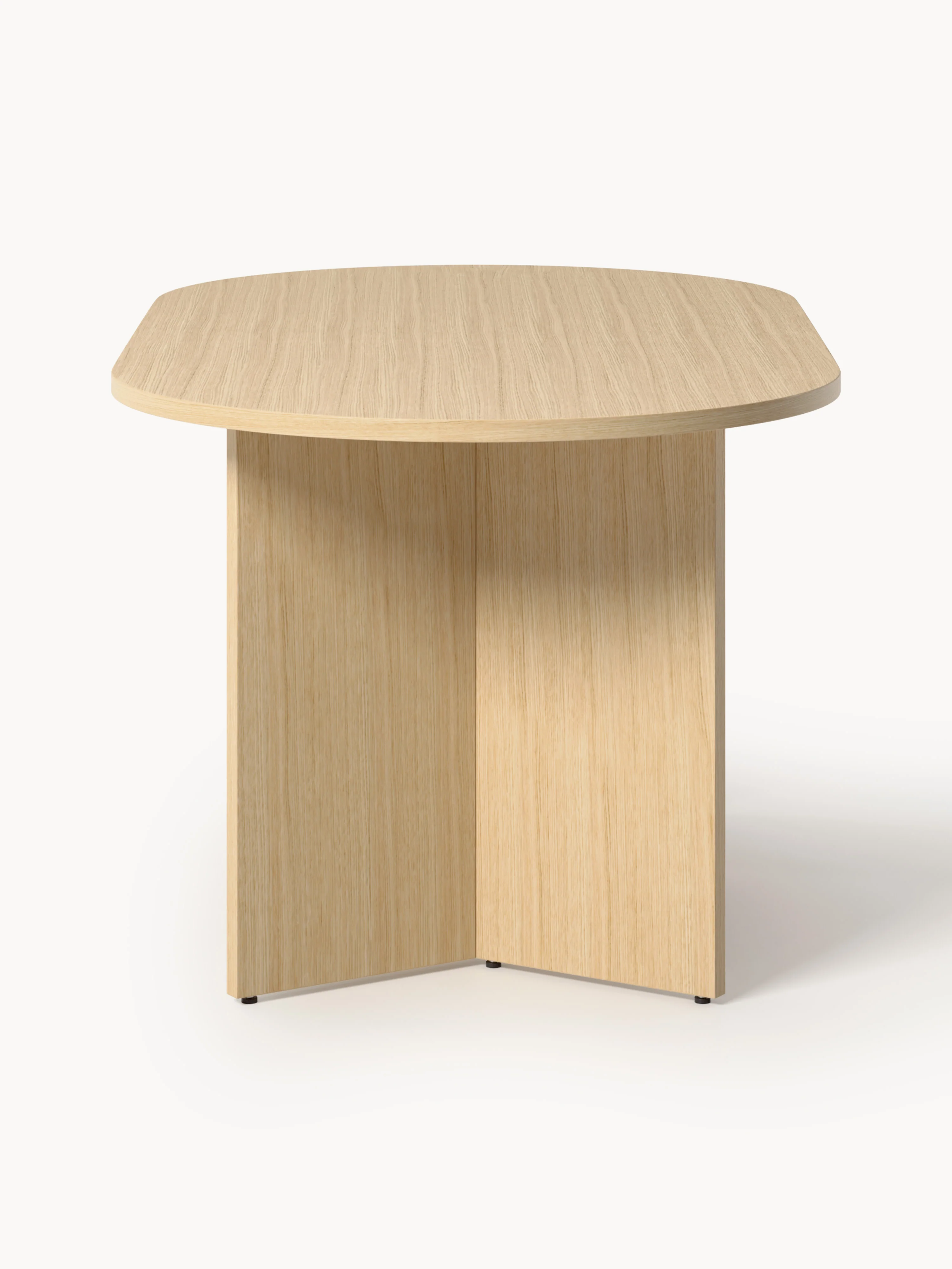 Ovale houten eettafel Toni, in verschillende formaten