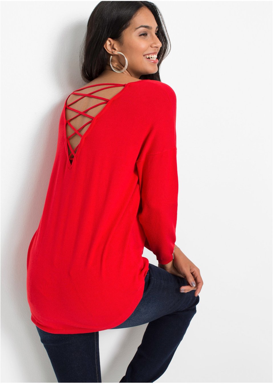 Pull à décolleté dos en V