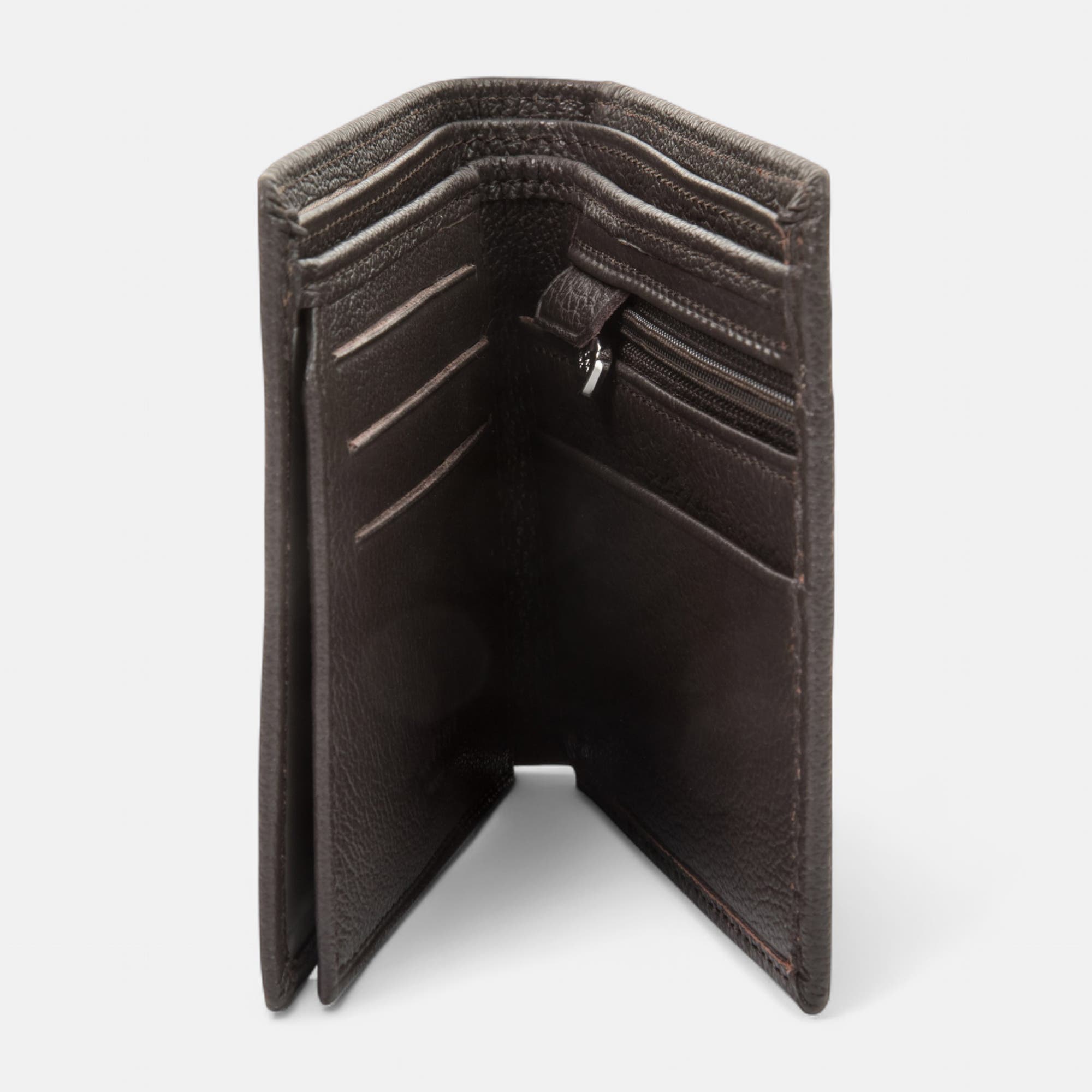 Petite maroquinerie en cuir marron