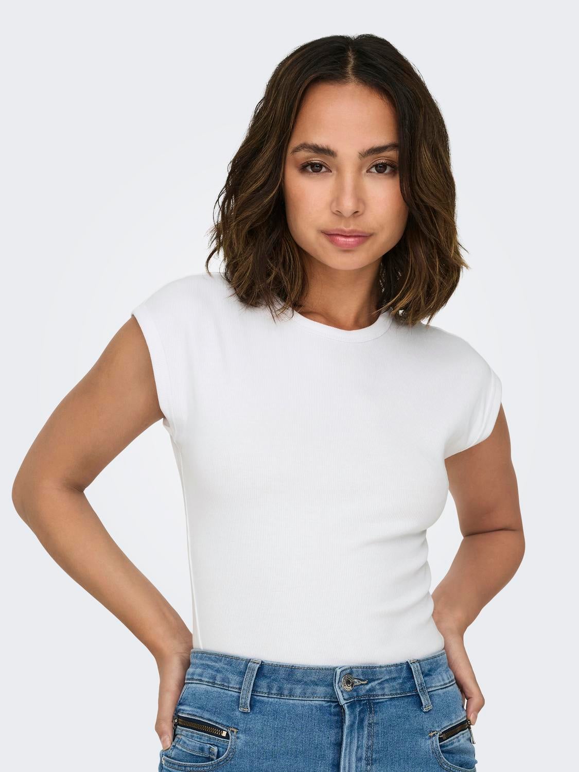 ONLEASY Top Bright White