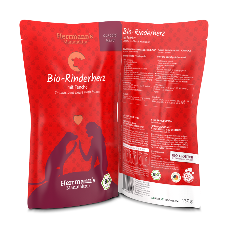 Coração de boi clássico BIO com erva-doce 12 x 130g