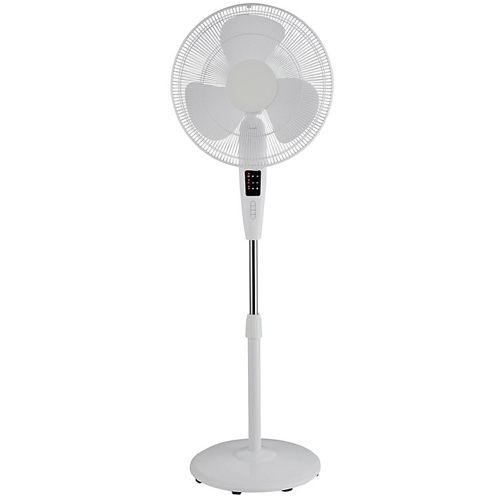 Ventilateur sur pied FS40-11NR-2 oscillation à 80° hauteur réglable 5 fonctions 3 vitesses blanc