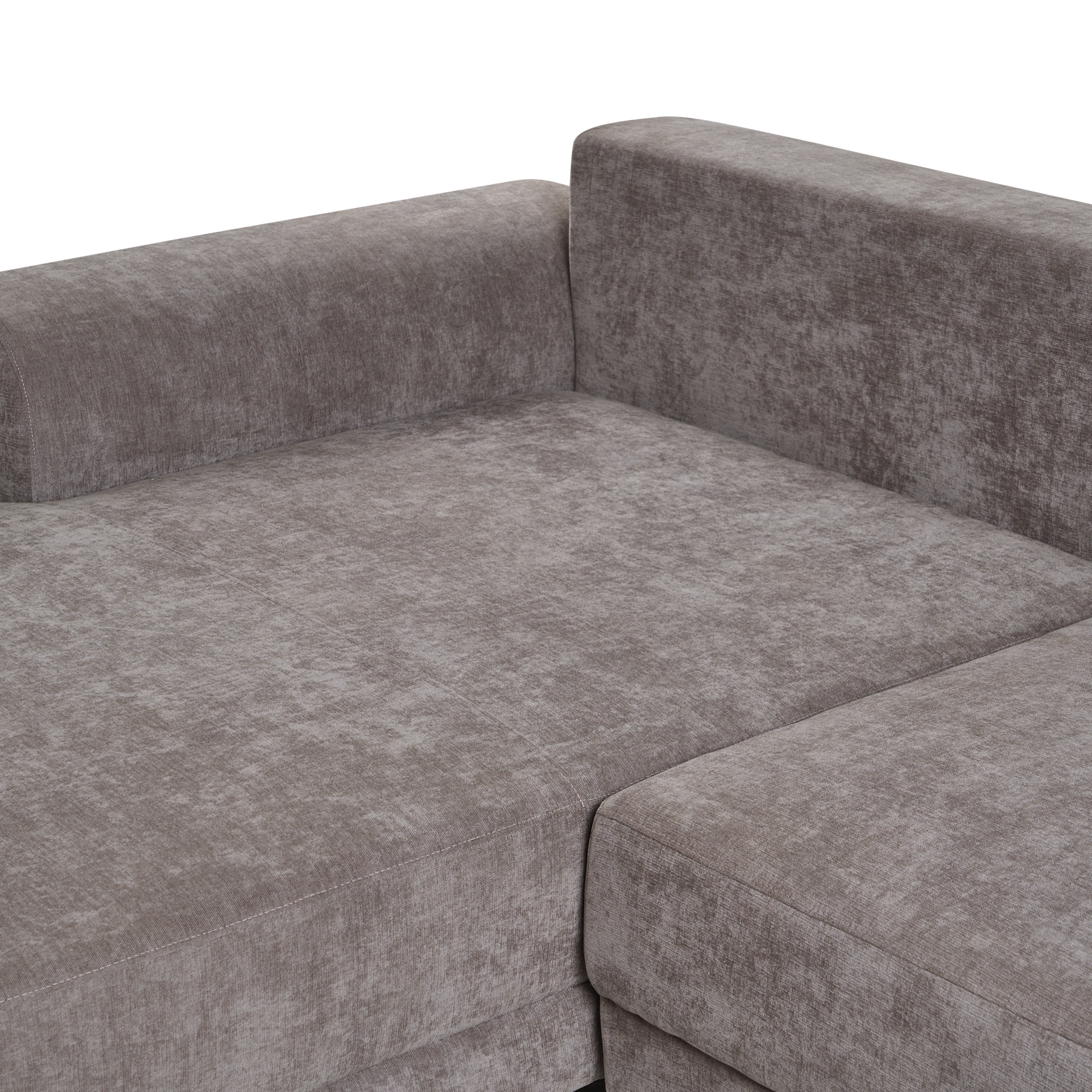 Beliani-NUBORG-Hoekslaapbank 3-zits-Taupe-Rechtszijdig-Chenille