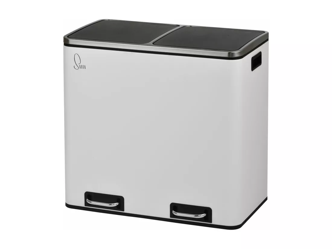 SVITA TM2X24 poubelle 48l blanc