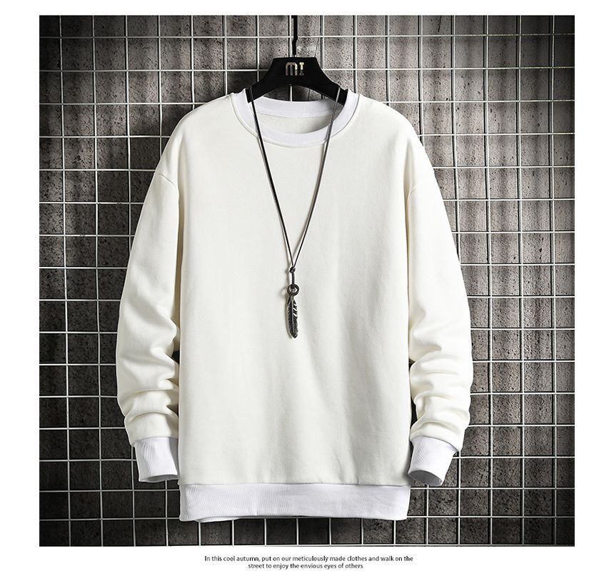 Ninine - effen sweatshirt met ronde hals
