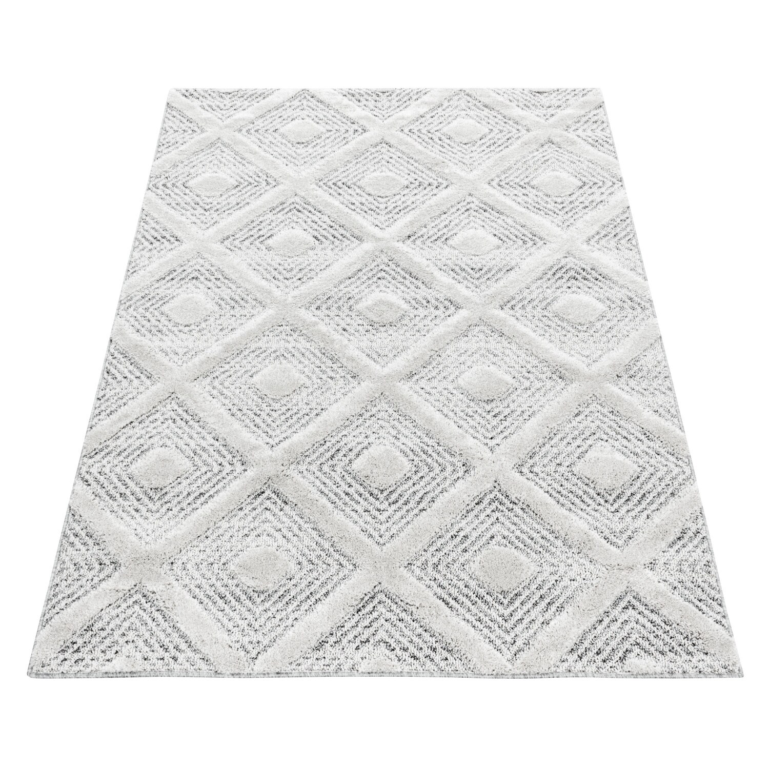 Modern Designer Elegante Teppich, Hoch-Tief Effekt 3D Boho Teppich, Pflegeleicht