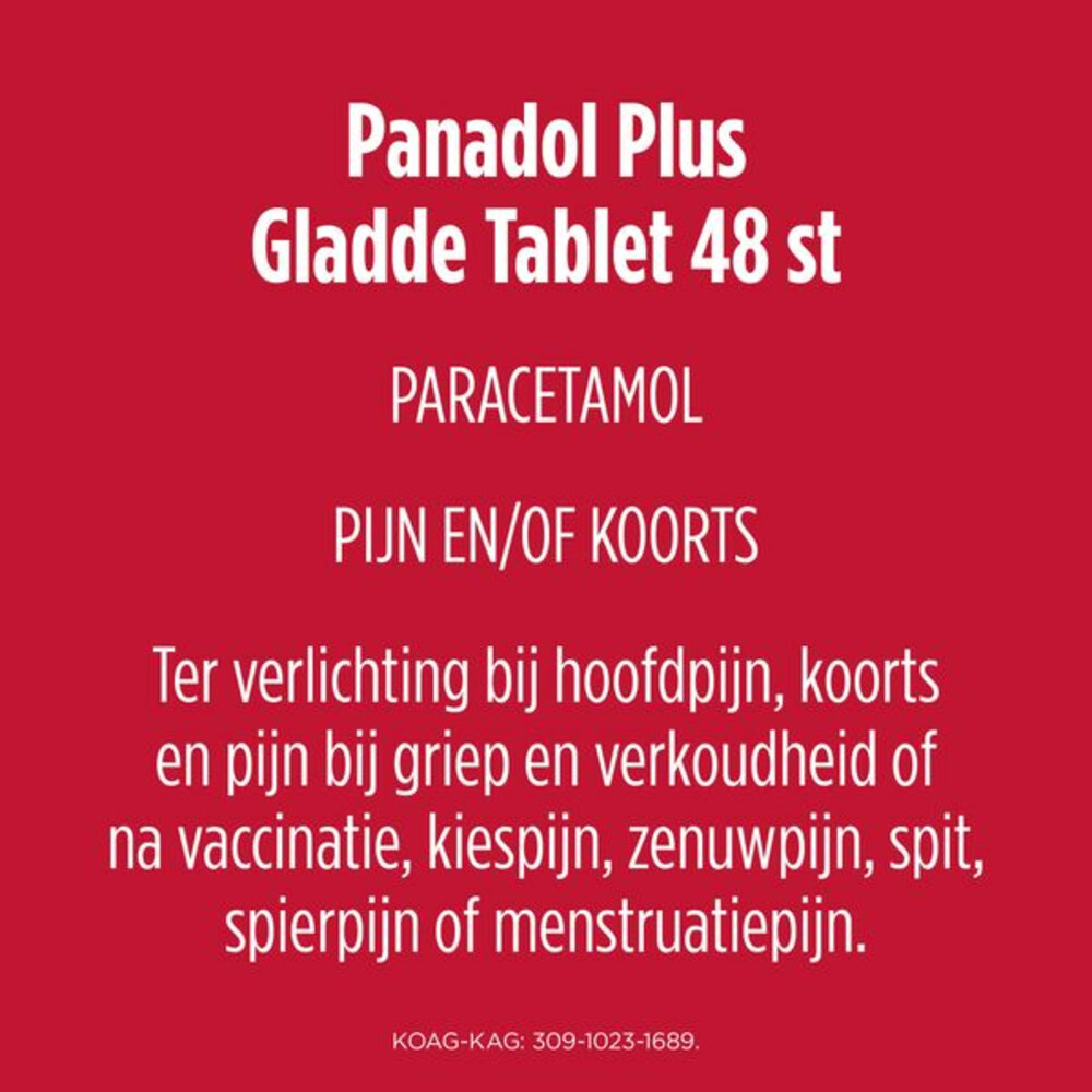 Panadol Plus Gladde Tablet 500 mg48 tabletten