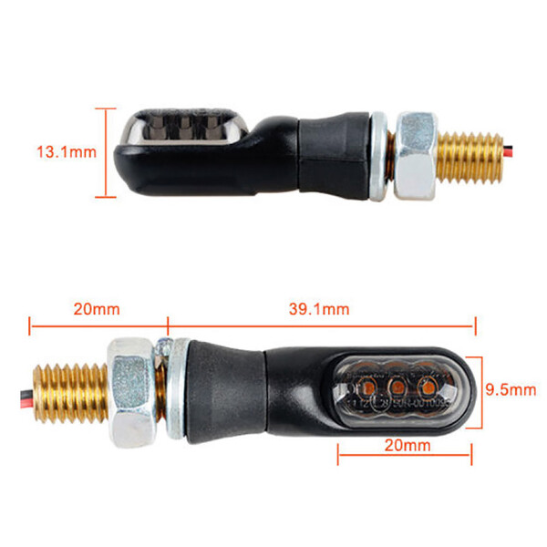 Dafy Moto - Clignotants LED Helion Noir