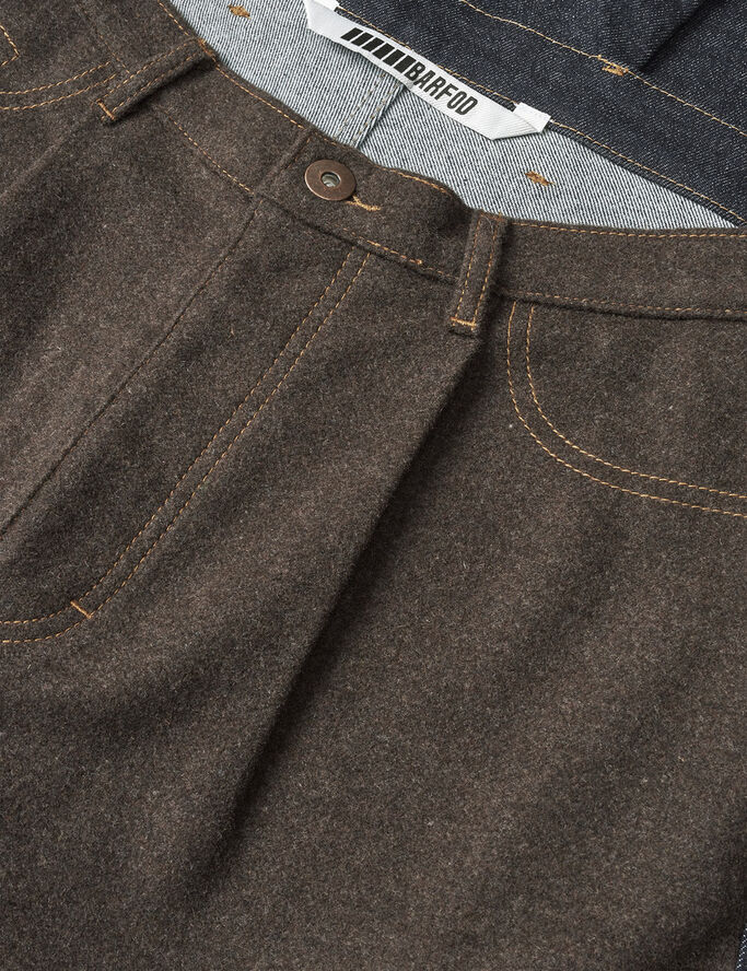 Barfod Teachers'' 50/50 Denim Jean Raw/brown