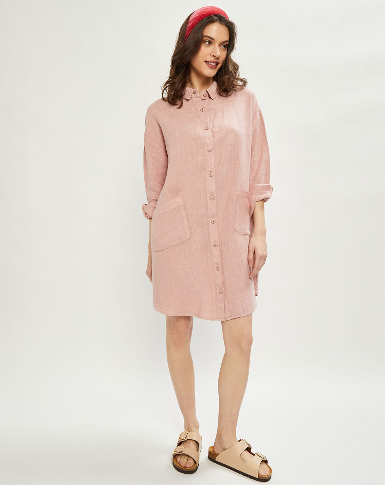 Harris Wilson Robe 100% Lin Caroline poudre