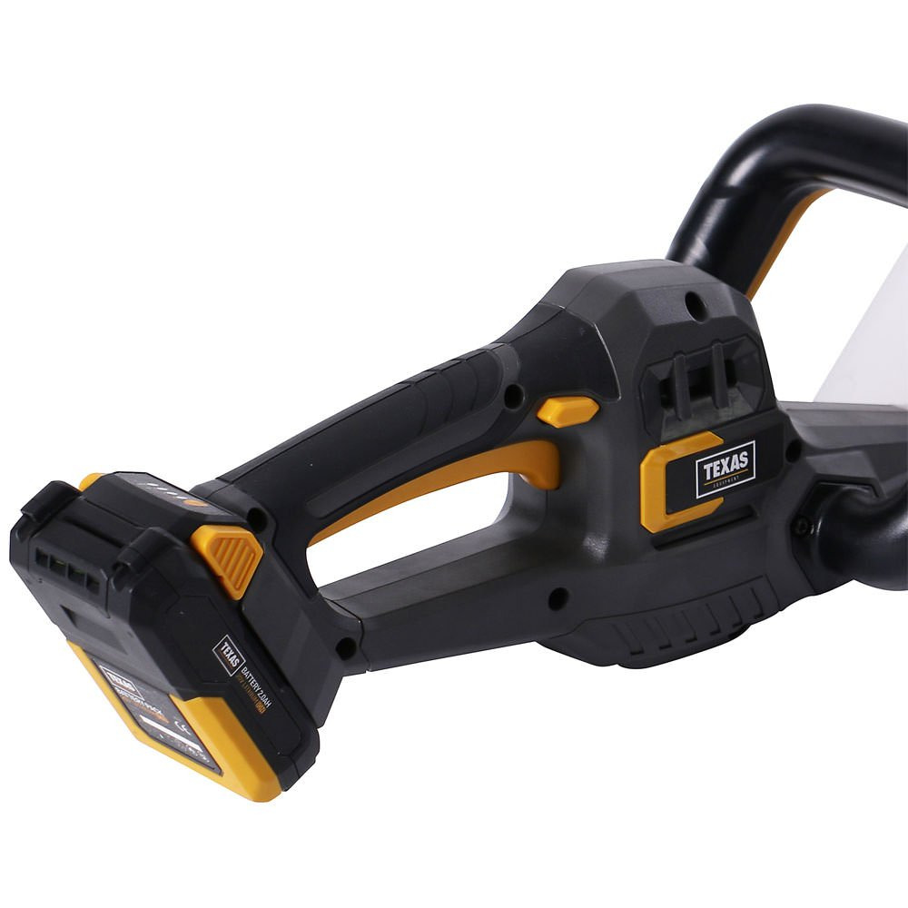 Pack taille-haies sans fil batterie 20v 4ah lamier 52cm texas htx2000