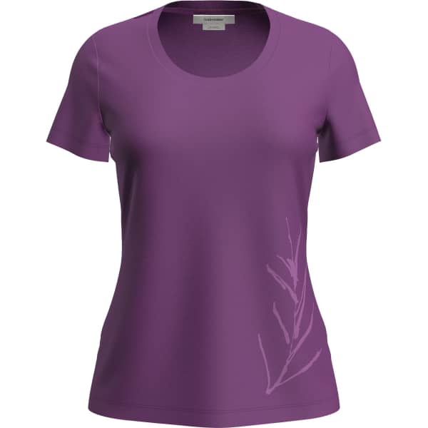 T-shirt randonnée ICEBREAKER W MERINO 150 TECH LITE SS SCOOP TEE PASSION