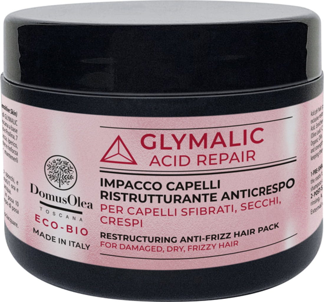 Domus Olea Toscana  GLYMALIC Acid Repair Haarmaske Anti-Frizz, 250 ml