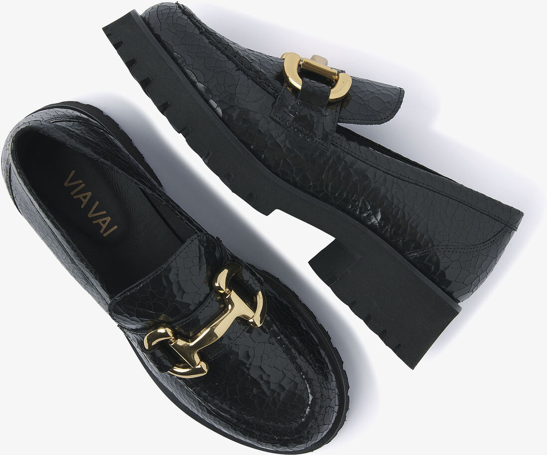 VIA VAI zwarte via vai loafers jace banks