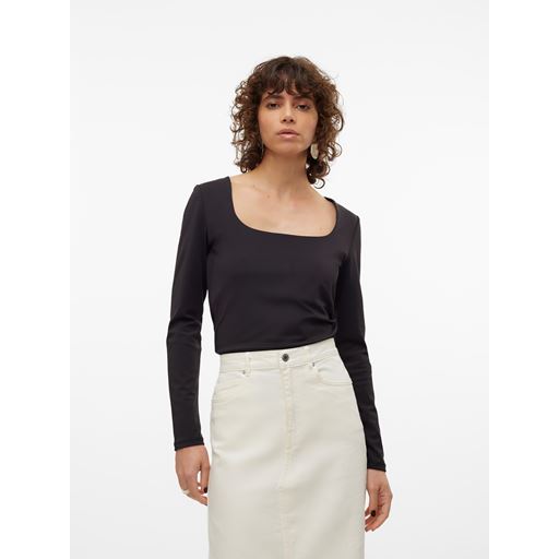 Vero Moda Million Square Bluse, Black, S