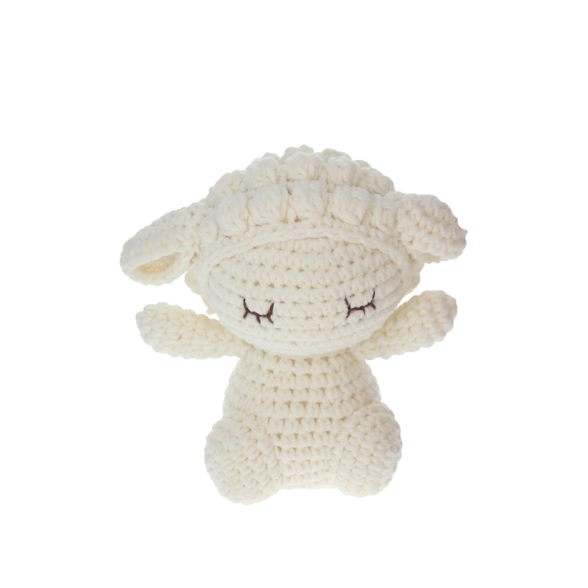 Mouton en crochet assis Frisette