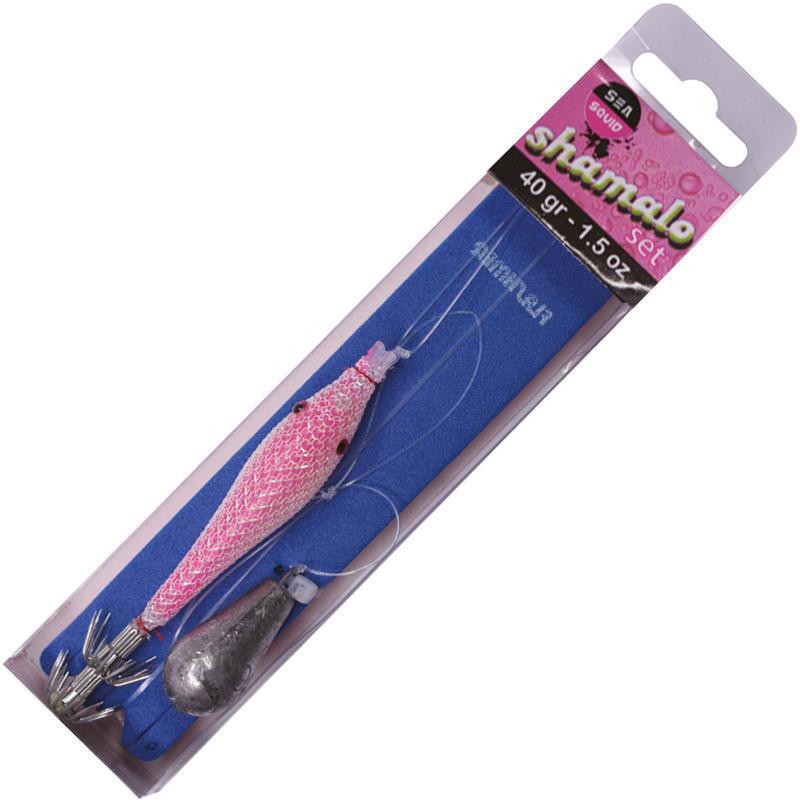 Turlutte + Bas De Ligne Sea Squid Shamalo