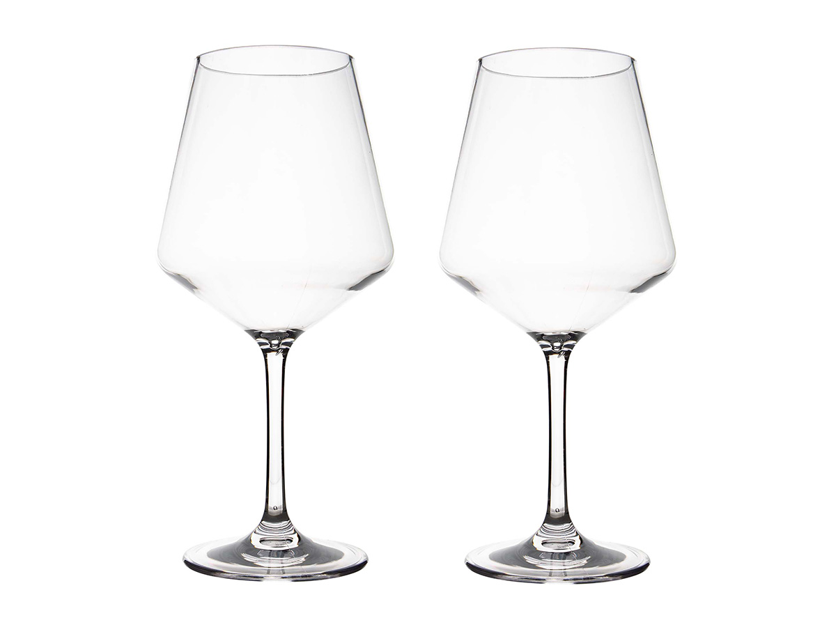 Gimex Solid Line 465 ml set van 2 rode wijnglazen