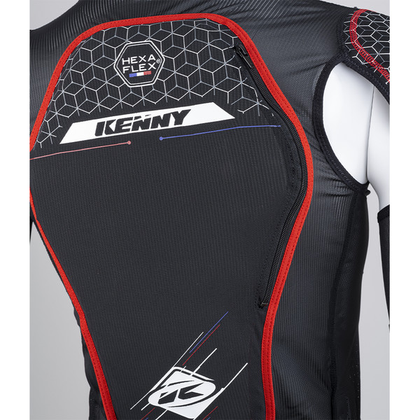 Kenny - Gilet de protection Hexa Noir / Rouge
