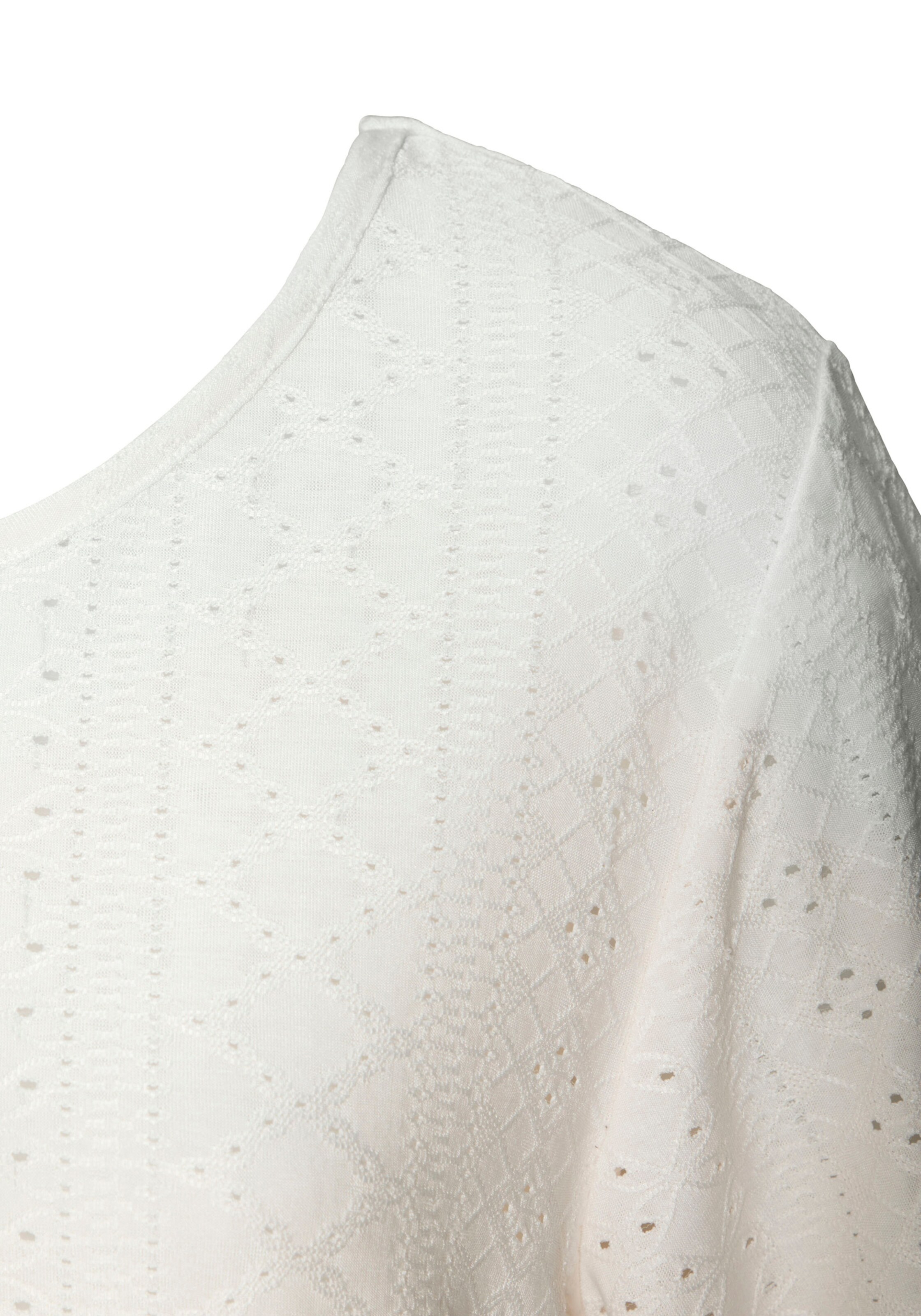 Vivance Kurzarmshirt in creme, schwarz