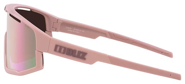 Lunettes Bliz Fusion Rose Mat - Ecran Miroir Rose