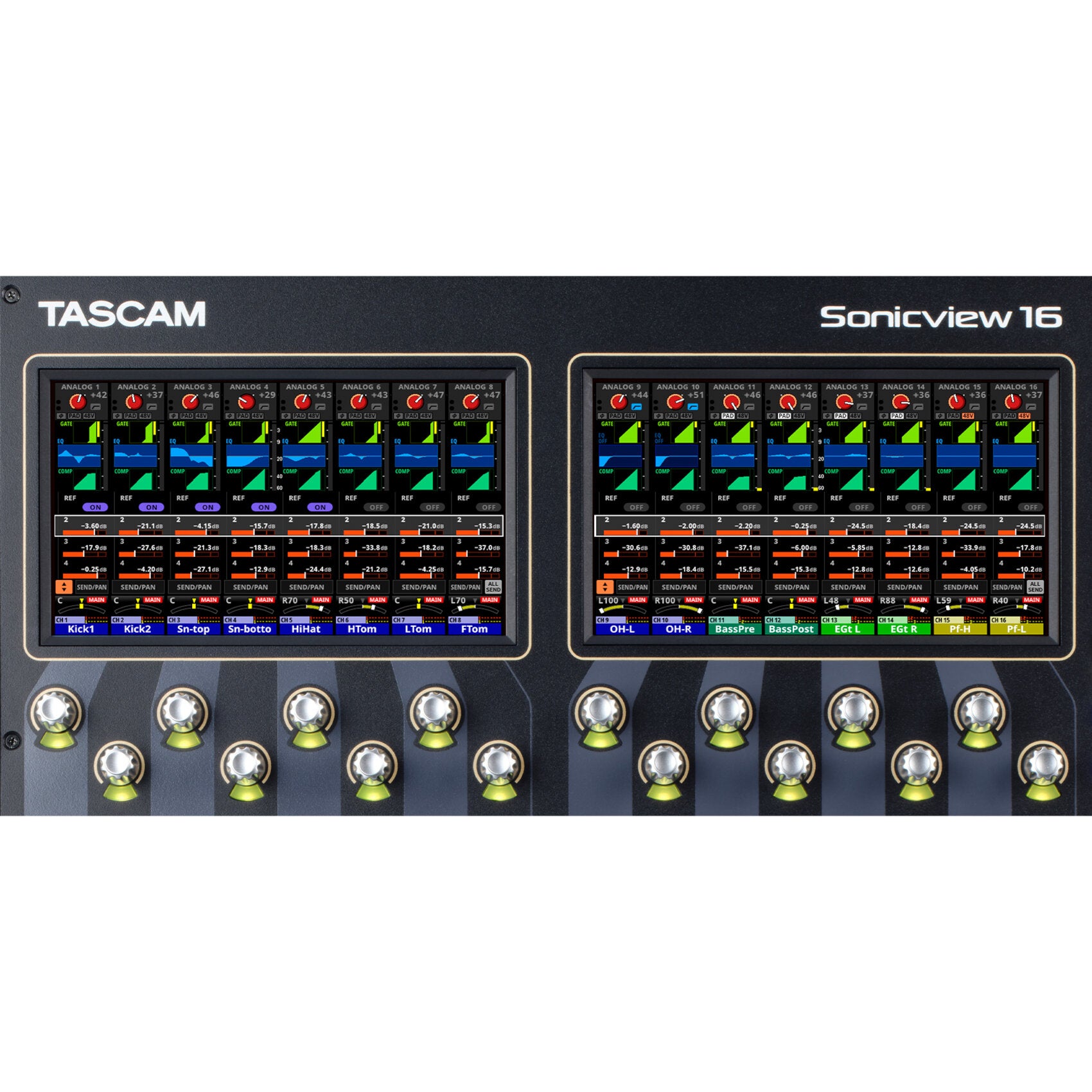 Tascam Sonicview 16 interactief digitaal mengpaneel