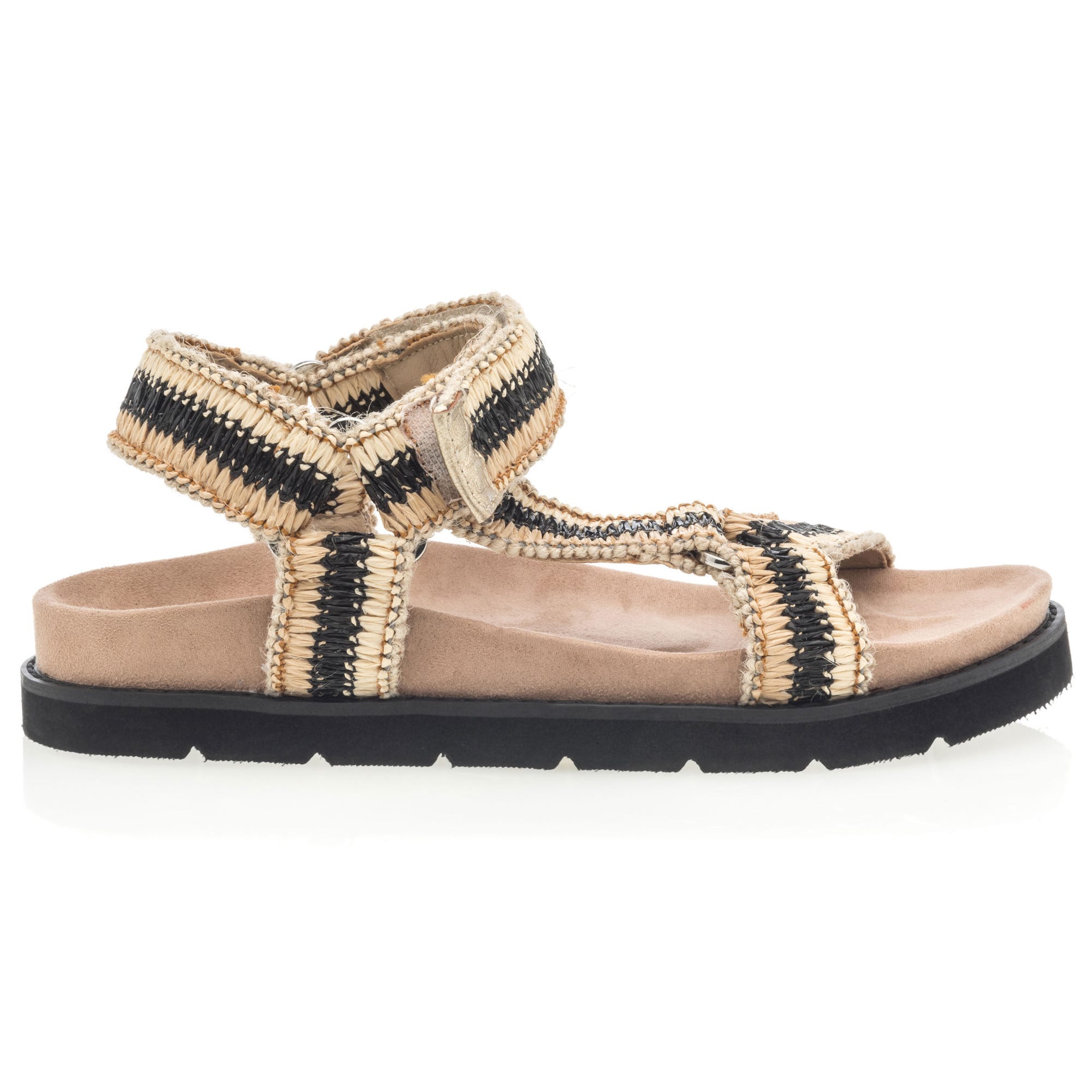 Mules semelle liège Femme noir