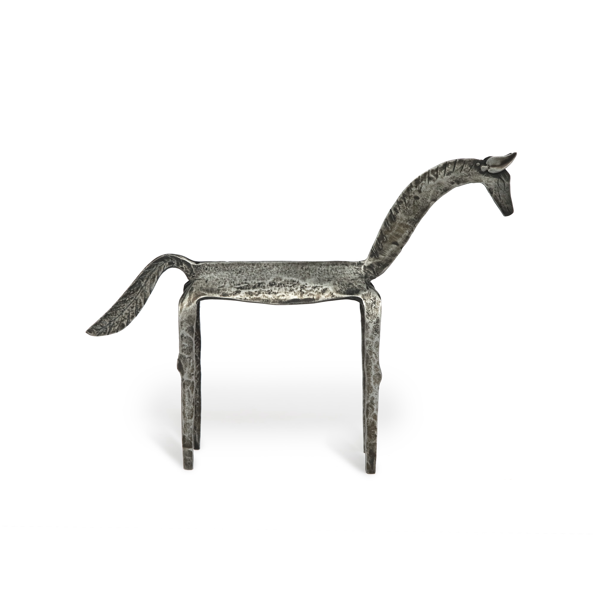 Pferdeskulptur aus Eisen M, B 26,5 cm, H 20,5 cm, T 5 cm von fischer's lagerhaus