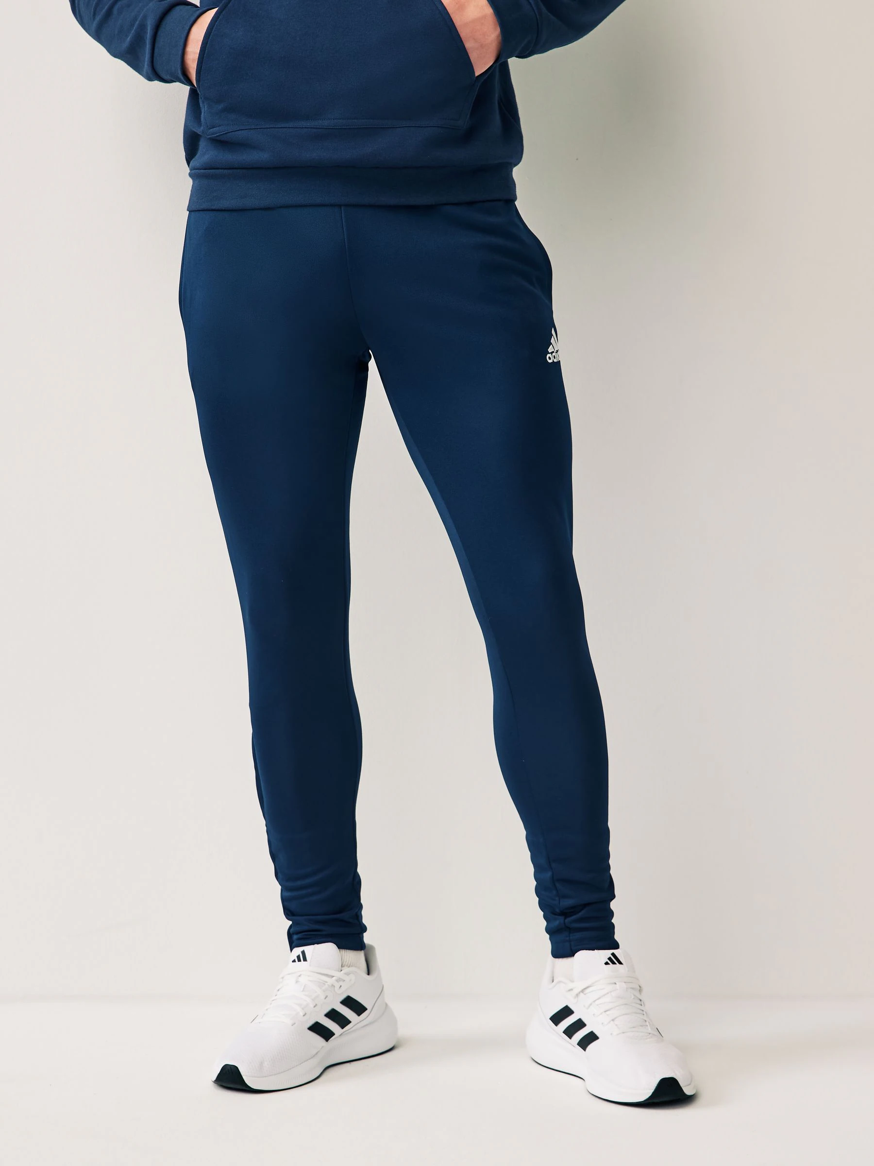 Marineblauw - adidas Entrada trainingsjoggingbroek