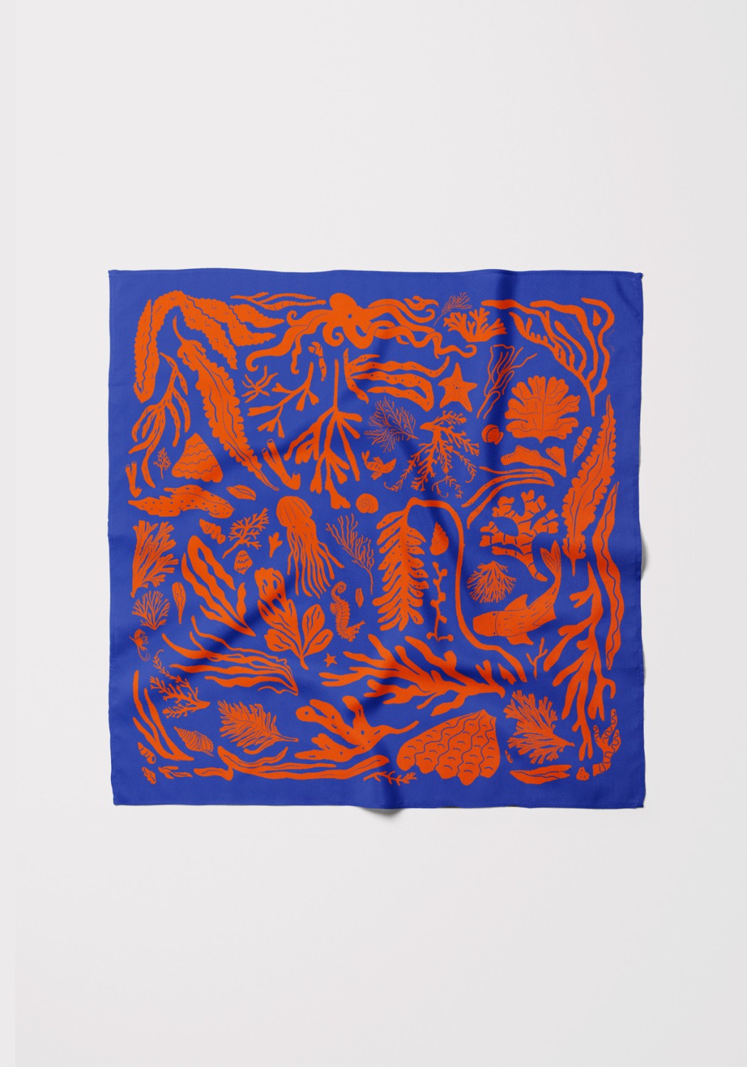BADI Culture Foulard Kelp Forest Blau/Orange