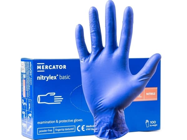Mercator blå nitrilhansker mercator nitrylex grunnstørrelse xl 100 stk.