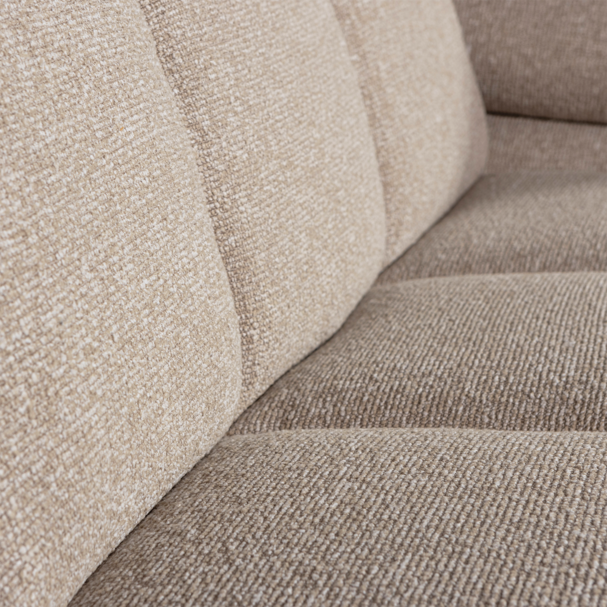 2-zits bank Mojo Mojo 2-zits met Arm Rechts - Bouclé - Beige Melange