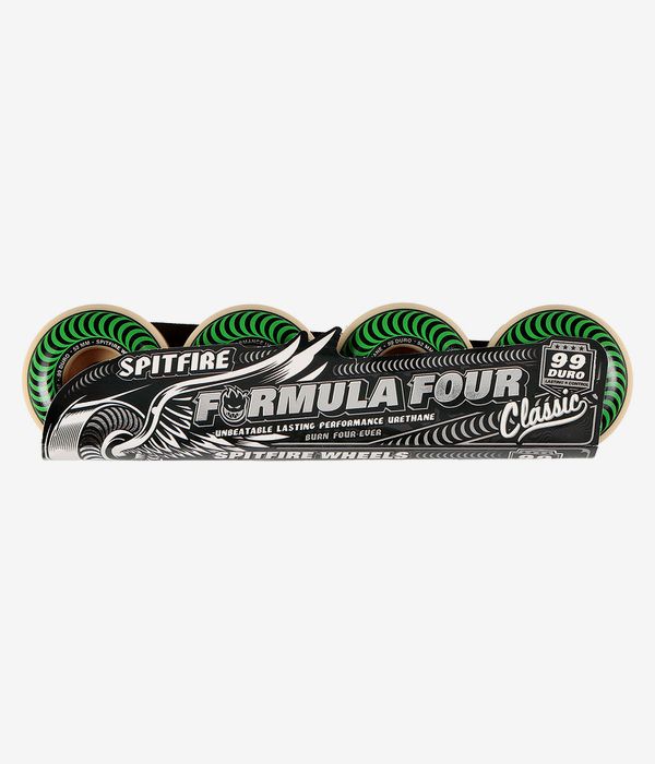 Spitfire Formula Four Classic Rollen (white green) 52 mm 99A 4er Pack