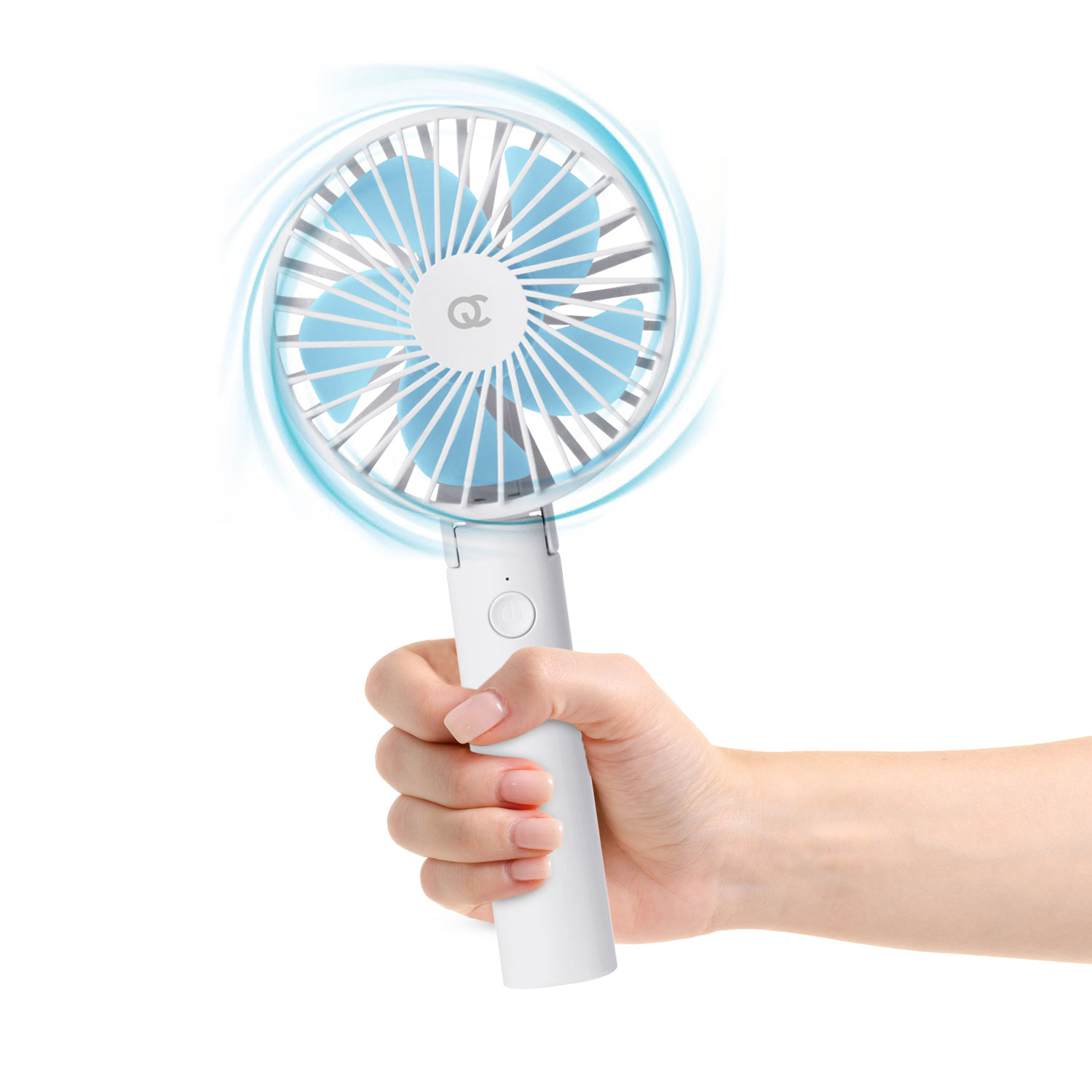 FlinQ oplaadbare handventilator - White/Blue