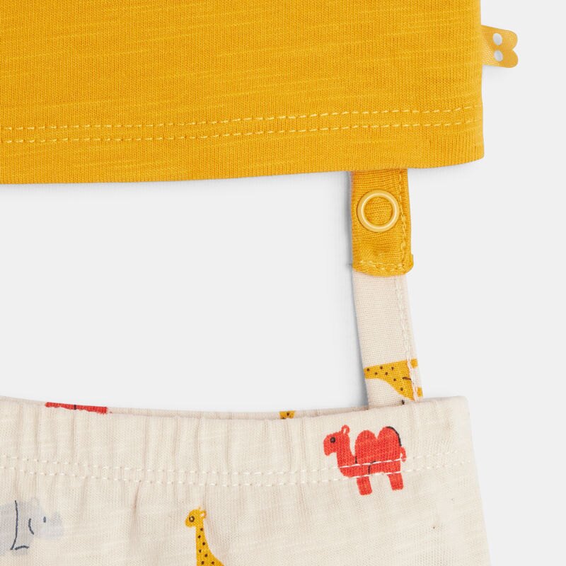 Pyjama chameau jaune bébé fille Jaune