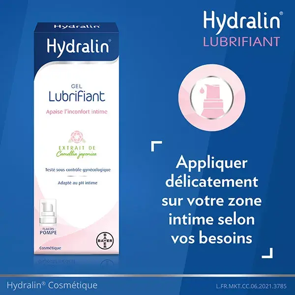 Gel lubrificante Hydralin para desconforto íntimo 50ml