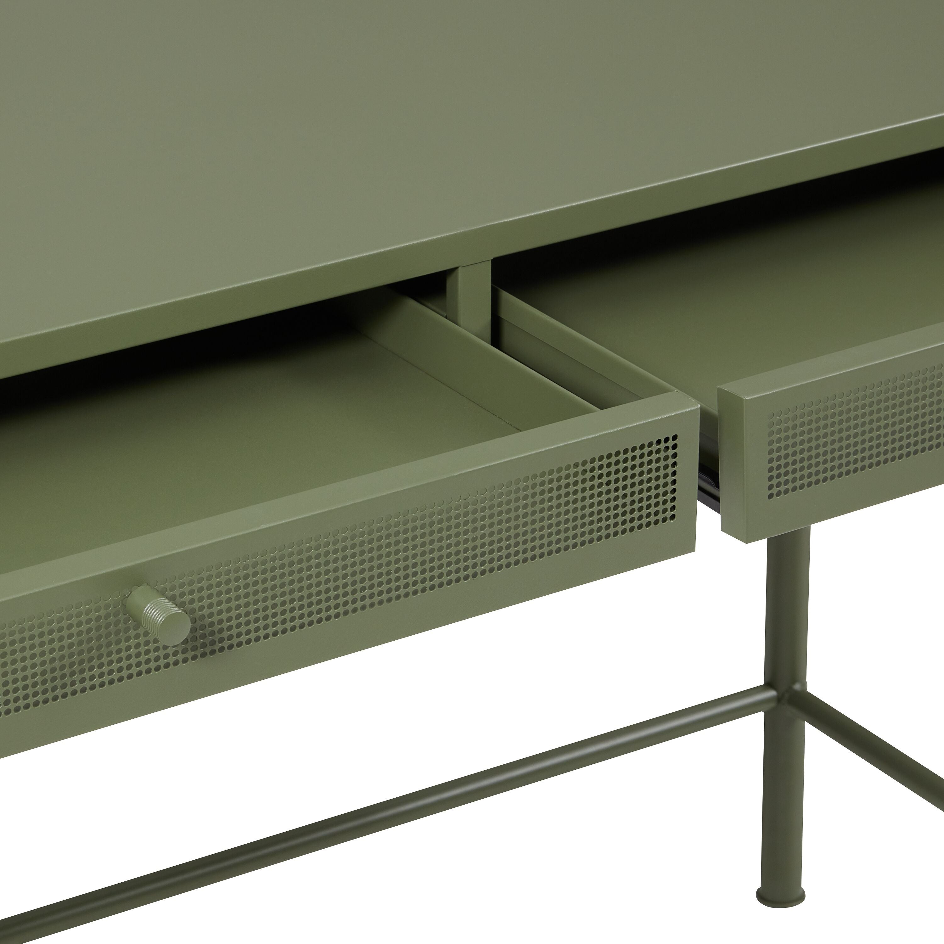 VALENA Schreibtisch - Olive / B: 115.0 cm x T: 50.0 cm x H: 76.0 cm