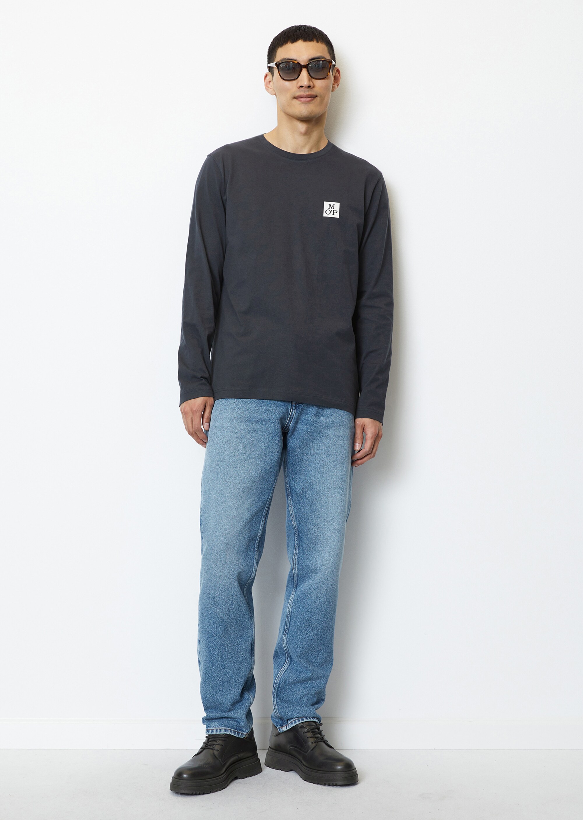 Longsleeve regular in schwerer Jersey-Qualität