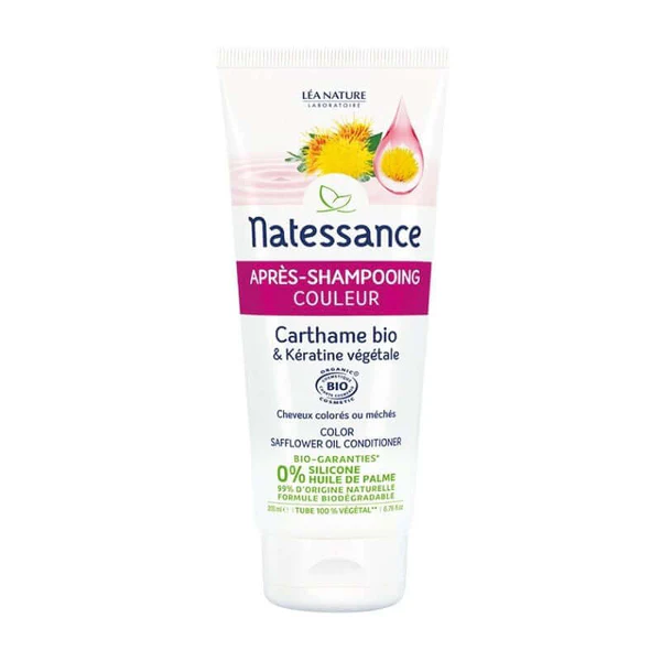 Natessance Après-Shampoing Couleur Carthame et Kératine Végétale 200 ml