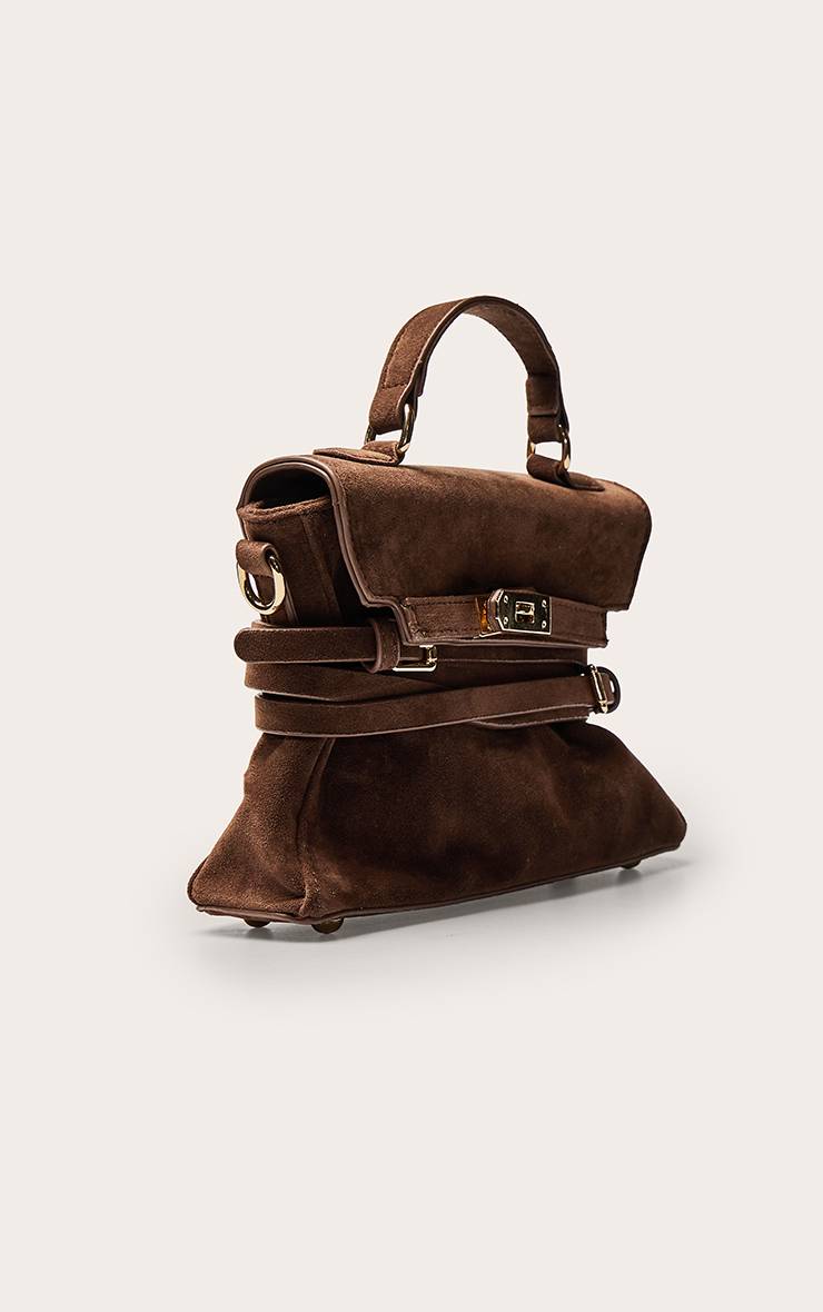 Chocolat Sac Bandoulière Ceinturé En Synthétique