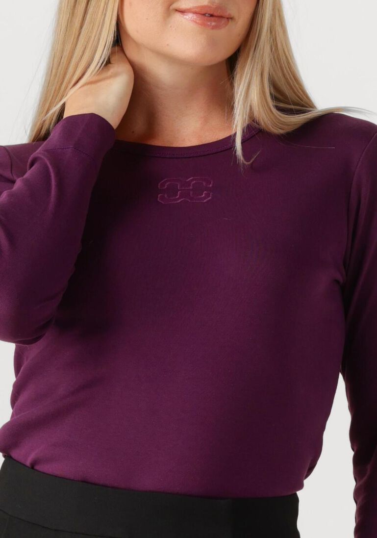 paarse co'couture top granny embroidery tee