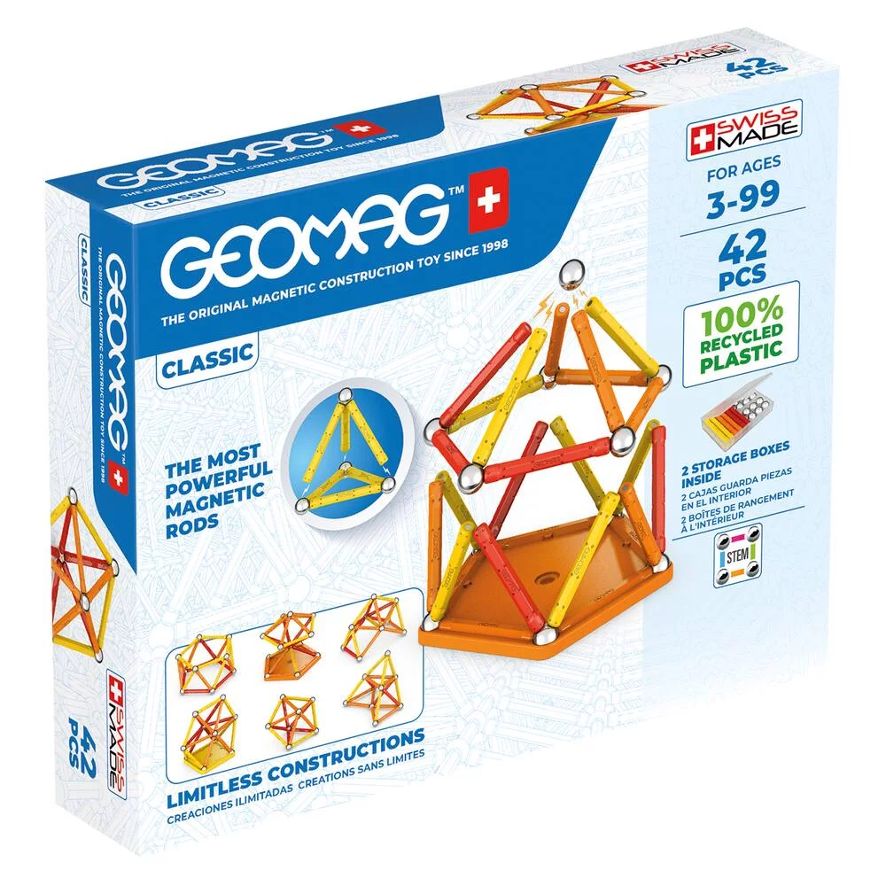 GEOMAG ECOFRIENDLY 42 PIECES COLOR